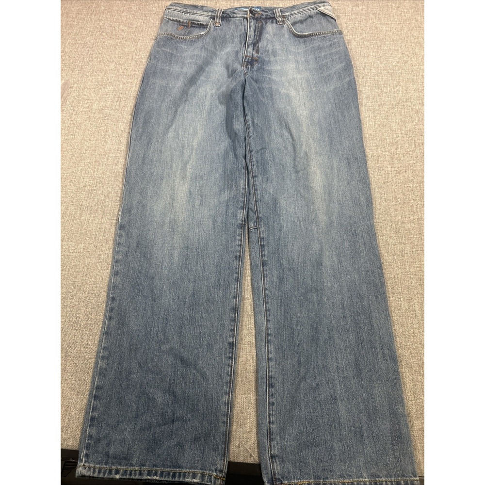 Vintage Rocawear Jeans Mens 36x33 Baggy Fit Y2K Streetwear Blue Denim - Picture 7 of 16